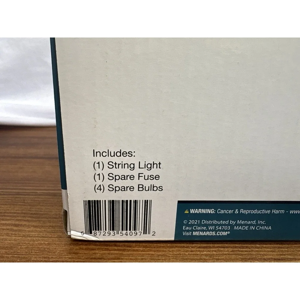 Patriot Lighting Birch Bark String Lights Indoor Outdoor Rustic Woodland 3 Boxes